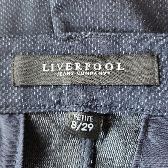 Liverpool Jeans Company Black Pattern Short Pencil Skirt Womens Petites 8P / 29 - Picture 6 of 8